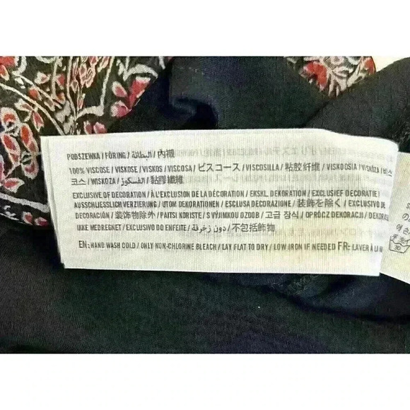 Abercrombie & Fitch Womens SM Boho Midi Shift Dress Multi Color Lace Long Sleeve - Picture 12 of 16